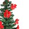 5ft. Fiber Optic Color Changing Artificial Christmas Tree with Red Poinsettias & Star